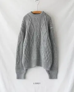 NEPLA. ALAIN ZIP P/O KNIT OK048-5Aライトグレー