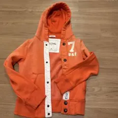 abercrombie Kids オレンジ パーカー Sサイズ