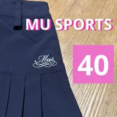 MU SPORTSレディース ゴルフスカート ブラック プリーツ　M