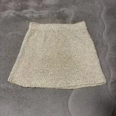 H&M ニットミニスカート ベージュ XSのサムネイル