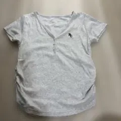 RAY CASSIN レイカズン　Vネックヘンリー胸刺繍半袖Tシャツのサムネイル
