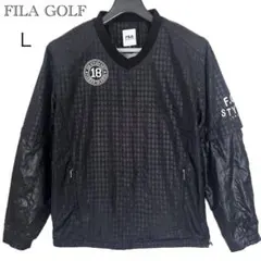 FILA GOLF 2WAY ジャケット ブルゾン 半袖 長袖 ブラック L⁠