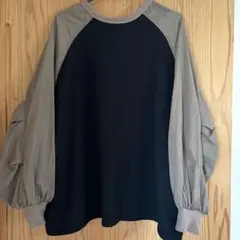 FREAK'S STORE 長袖Tシャツ Fサイズ ブラック/グレー