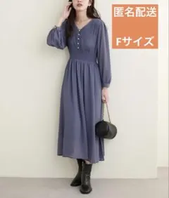 ナチュラルクチュール ピンタックプリーツお上品ワンピース