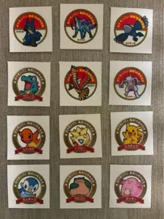 ポケモンパン発売10周年記念デコキャラシール12枚セット