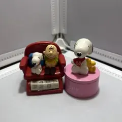1996年平成レトロタイプライタースヌーピーと、万華鏡キーホルダーの2