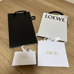 LOEWE・DIORリボン付き　BONAVENTURA ショップ袋セット