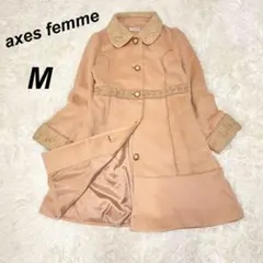 axes femme コート ロング 刺繍デザイン