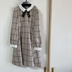 MEZZO PIANO チェック柄ワンピース ジュニア