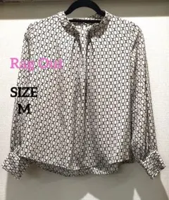 【未使用に近い】【Rag Out】レディース　幾何学模様の長袖トップス　M