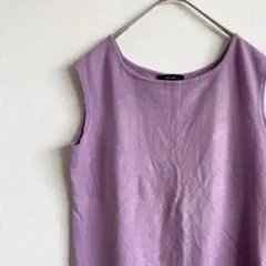 COMME CA ISM ニット セーター ノースリーブ シンプル 大きめ 薄手