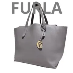 FURLA サリー レザー トートバッグ グレー フルラ F71のサムネイル
