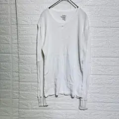 OLD NAVY オールドネイビー ワッフル サーマル ロンT ホワイト Lのサムネイル