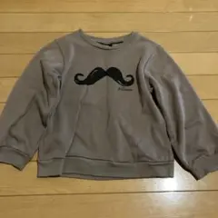 ひげプリント トレーナー 110cm