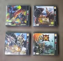 ★ ニンテンドー3DS モンスターハンター 4本セット-動作確認済 ★