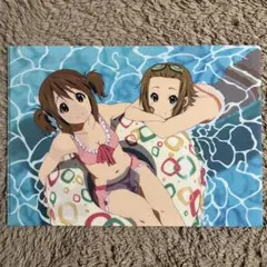 平沢唯 田井中律 けいおん K-ON 横型 クリアファイル 水着 プール 浮き輪