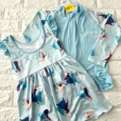 【120サイズ】※汚れあり　ディズニー　プリンセス ワンピース 水着