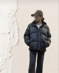 新品 ノースフェイス 韓国限定ホワイトレーベル ダウンジャケット 黒 XS