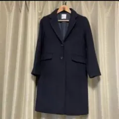 ネイビー チェスターコート