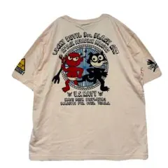 ⁠【激レア】TEDMAN テッドマン Tシャツ 黒猫 USNAVY ゆるだぼのサムネイル