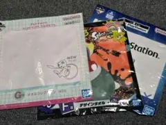 バンダイ　一番くじ　タオル３枚　ポケモン　スプラトゥーン3　プレステ