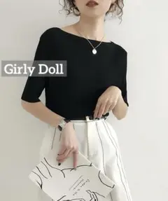 n*a様 k0014 Girly Doll 5分袖サマーリブニットトップス　ブラのサムネイル