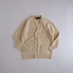 ウール90s Polo Ralph Lauren アイボリー カーディガン