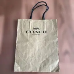 COACH ブラウン 紙製ショッパー