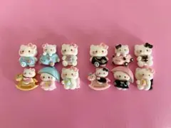 ハローキティ/可愛いねこ❤︎デコパーツ12個セット