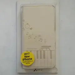 iPhone X ブックタイプケース アニマルコレクション 猫 ホワイト