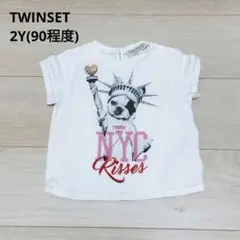 【TWINSET】 ツインセット Tシャツ ホワイト 90