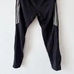 adidasアディダス ブラックジャージパンツ 【XL】