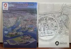 EXPO2025 会場図 クリアファイルモノクロ図面 大阪関西万博限定 2枚