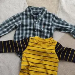 シャツ　ロンパース　2枚セット