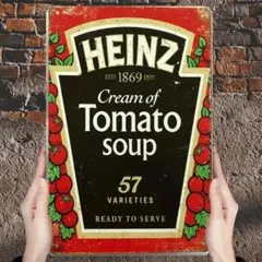 ハインツ トマトスープ HEINZ TOMATO ブリキ看板 アメリカン雑貨