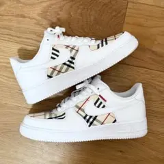 Air Force 1 26.5cm 白 チェック 白 エアフォース1 nike