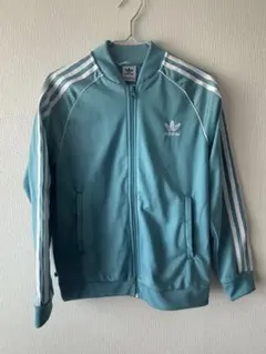 adidas トラックジャケット ジャージ 水色
