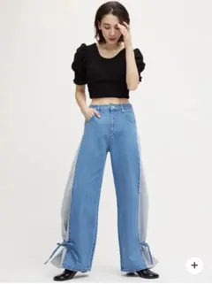 AMERI SIDE SWITCH 2WAY RIBBON DENIMのサムネイル
