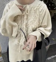 lawgy フリンジニット