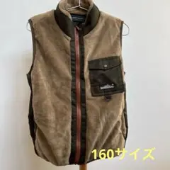 キッズ 160 KRIFF MAYER フリースベスト ブラウン