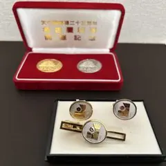ミッキーマウス ネクタイピン カフス セット 1983年 ディズニー