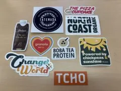 食品関連カラフルステッカーセット