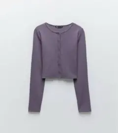 ZARA クロップドカーディガン