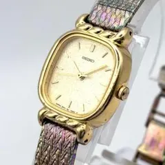 SEIKO ゴールド文字盤 ヴィンテージ レディース 稼働品 新品電池 刻印あり