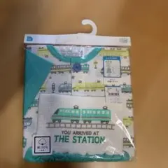 電車柄 半袖　ボタン　パジャマ 120cm 綿100%