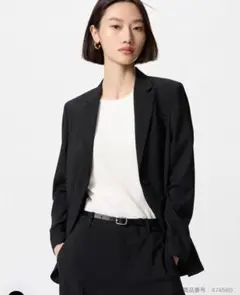 UNIQLO 感動ジャケットリラックスフィット　黒　XL