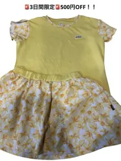 ★Prince テニスウェア★ セットアップ イエロー 花柄　Lサイズのサムネイル