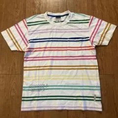 Columbia×STORMY マルチボーダー ポケットTシャツ Mのサムネイル