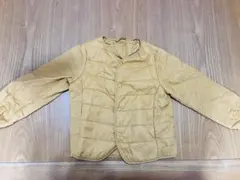 【美品】ユニクロ　ライトウォームパデットコンパクトジャケット　100
