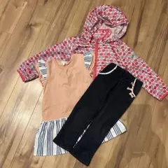 女の子　キッズ服セット（ジャケット・トップス・パンツ）3点セット
